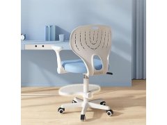 Dětská rostoucí otočná židle k&nbsp;psacímu stolu - světle modrá 4