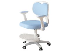 Dětská rostoucí otočná židle k&nbsp;psacímu stolu - světle modrá 8