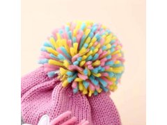 Dětská zimní sada čepice a rukavic s jednorožcem 5