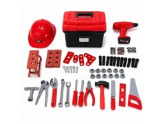 Dětské nářadí v&nbsp;kufříku 50 ks s&nbsp;vrtačkou a&nbsp;helmou 2