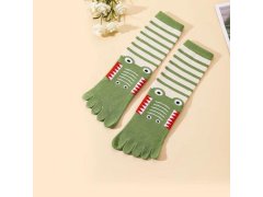 Dětské prstové ponožky - vel. 15-19 cm - krokodýl 2
