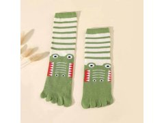 Dětské prstové ponožky - vel. 15-19 cm - krokodýl 6