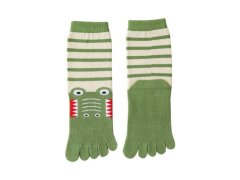 Dětské prstové ponožky - vel. 15-19 cm - krokodýl 8