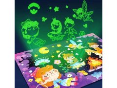 Dětské puzzle svítící ve tmě 96 dílků - princezny