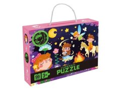 Dětské puzzle svítící ve tmě 96 dílků - princezny 7