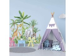 Dětské samolepky na zeď - zvířata z&nbsp;džungle 4