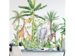 Dětské samolepky na zeď - zvířata z&nbsp;džungle 8