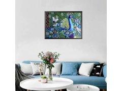 Diamantové malování deluxe - páv 10