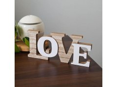 Dřevěná dekorace LOVE 11