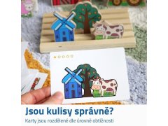 Dřevěná prostorová skládačka - farma 3