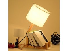 Dřevěná stolní lampa 5