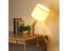 Dřevěná stolní lampa 7