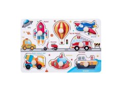 Dřevěná vkládačka pro děti - dopravní prostředky 9