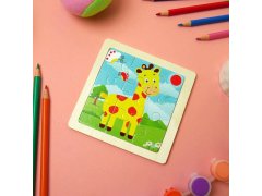 Dřevěné puzzle pro děti - žirafa