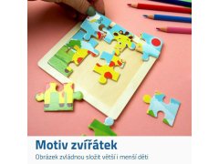 Dřevěné puzzle pro děti - žirafa 2