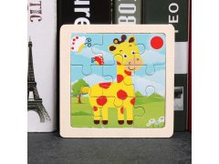 Dřevěné puzzle pro děti - žirafa 7