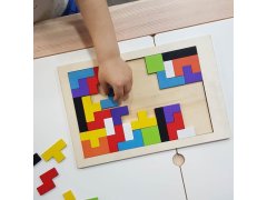 Dřevěné puzzle - tvary 10