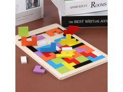 Dřevěné puzzle - tvary 9