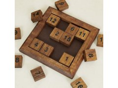 Dřevěný posuvný hlavolam s&nbsp;čísly 6
