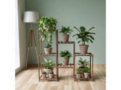 Dřevěný stojan na květiny 9