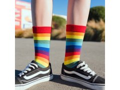 Duhové ponožky 3