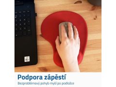 Ergonomická podložka pod myš - červená 2