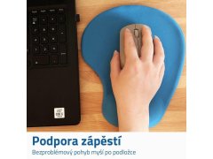 Ergonomická podložka pod myš - modrá 2