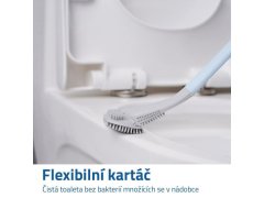 Flexibilní čistící kartáč na wc 2