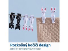 Kolíčky na prádlo kočka 4 ks - černé 3