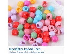 Korálky do vlasů 50 ks 3