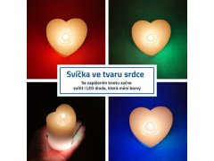 Kouzelná svíčka - srdce 3