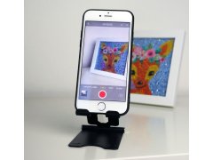 Kovový držák na mobil - černý 2