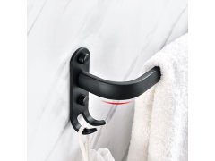 Kovový nalepovací věšák na ručník, s&nbsp;háčky 5