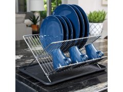 Kovový odkapávač na nádobí s&nbsp;tácem 7