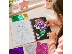 Kreativní sešit třpytivé omalovánky - princezna 6