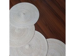 Kulaté prostírání na stůl - béžové 6