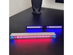 LED světelný panel reagující na zvuk - bílý 9