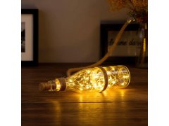 LED světelný řetěz do lahve s&nbsp;korkem 2 m 2