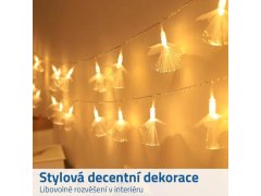 LED světelný řetěz - květy 2