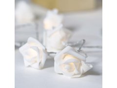 LED světelný řetěz na baterie s růžičkami - 20 květů 7
