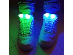 LED svítící tkaničky - zelené 3