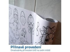 Lepitelné omalovánky v roli 3 m + pastelky - zvířátka 3