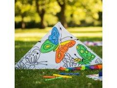 Létající drak k&nbsp;vybarvení - motýlci 2