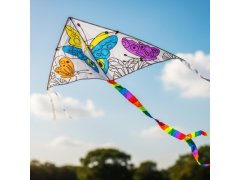 Létající drak k&nbsp;vybarvení - motýlci 6