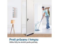 Lišta ke dveřím - hnědá 12