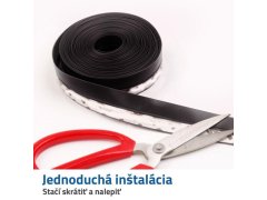 Lišta ke dveřím - hnědá 28