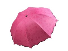 Magický deštník skládací - tmavě růžový 8