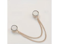Magnetická spona na zkrácení nohavic s&nbsp;řetízkem - stříbrná 3