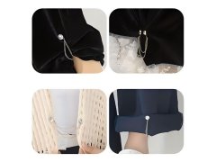 Magnetická spona na zkrácení nohavic s&nbsp;řetízkem - stříbrná 6