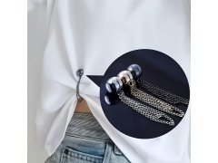 Magnetická spona na zkrácení nohavic s&nbsp;řetízkem - stříbrná 8